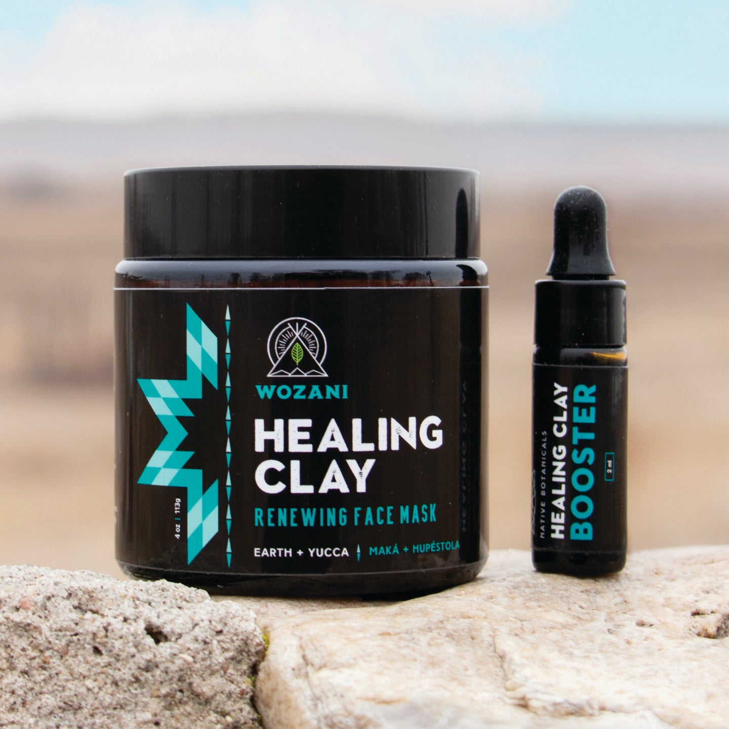 Detoxifying clay mask with yucca root for radiant skin