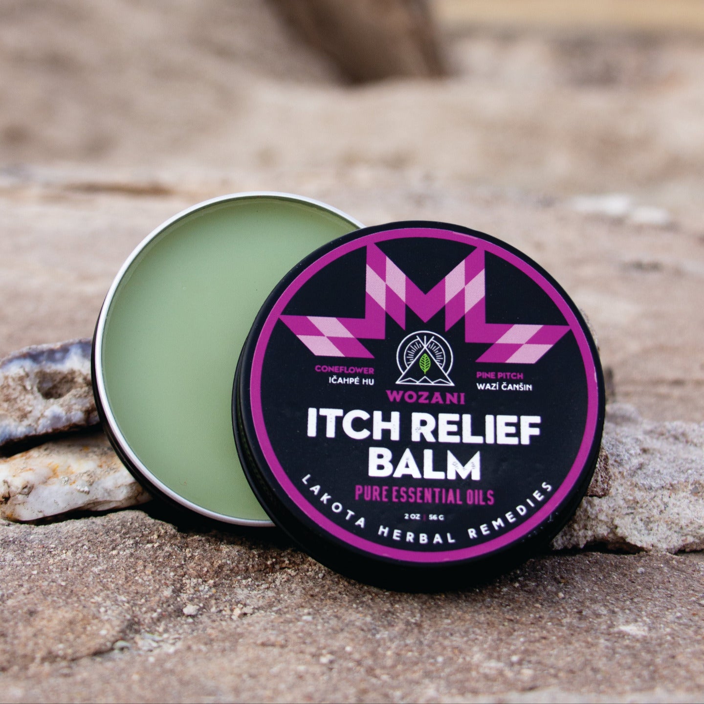 Wozani organic herbal balm for itch and skin relief from dryness