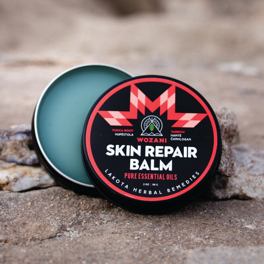 Wozani natural organic Skin Repair herbal balm for soothing dry skin and minor irritations.