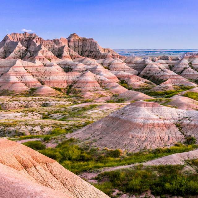 scenery of the badlands 